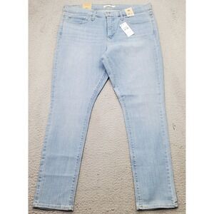 Levi's 311 Shaping Skinny Jeans Womens 34 Blue Denim Stretch Light Wash Red Tab